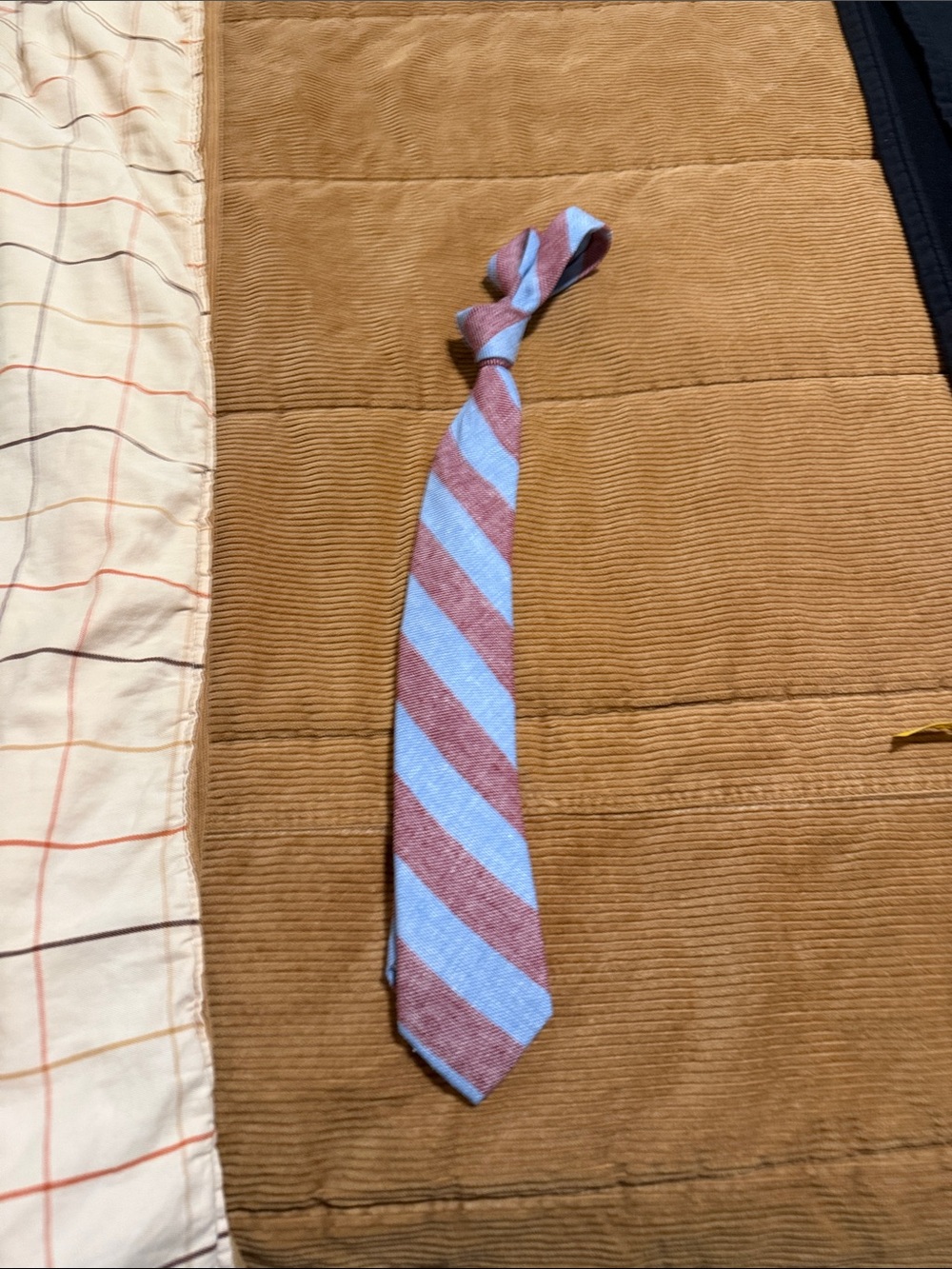 Like new Sprezza Striped Light Blue and light red Men’s Necktie